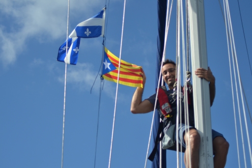 Le drapeau Catalan sur Boreas